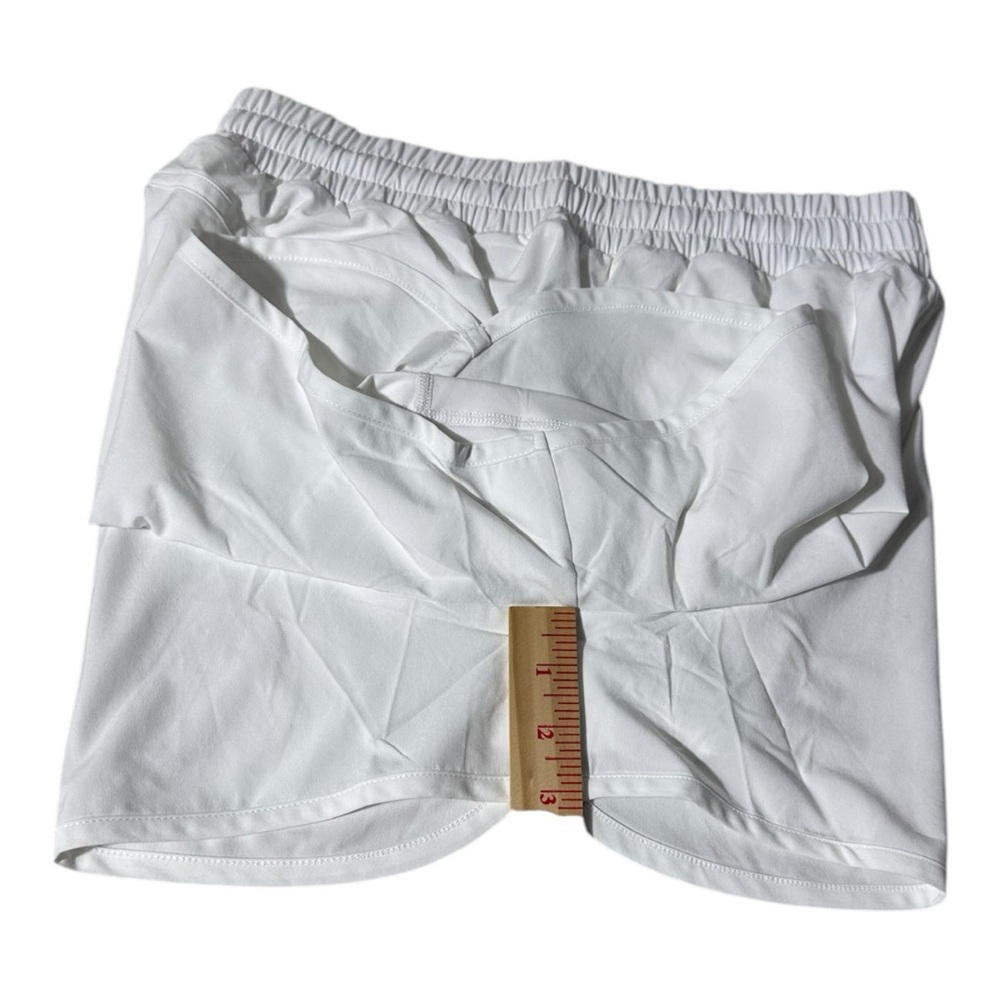 Beyond Yoga Stretch Woven In Stride Lined Shorts 3 Inch Inseam White - Picture 9 of 9